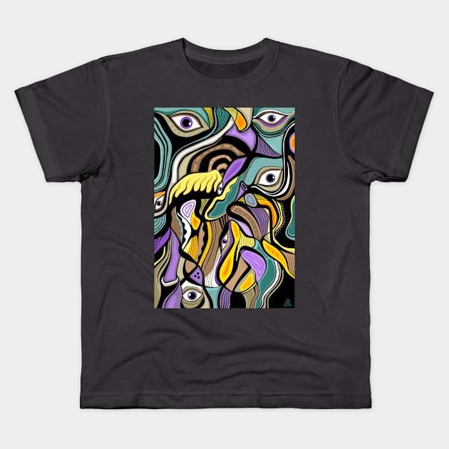 Abstract dreams Kids T-Shirt by Daria Kusto